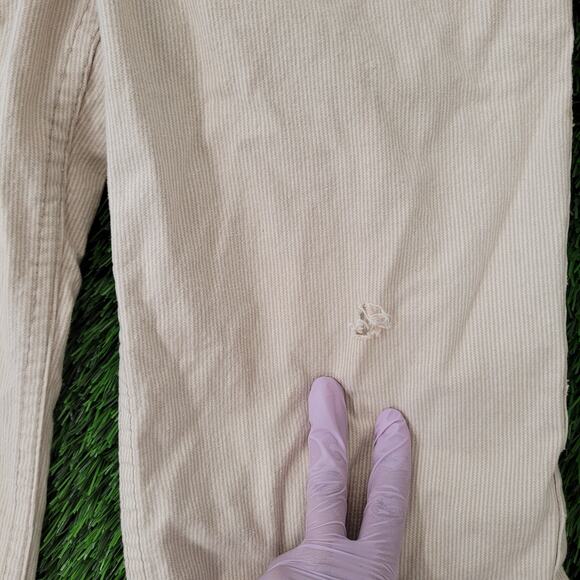 Vintage 70s LEVIS Flared Pants Women 1/2 26x32 Corduroy USA - Picture 3 of 16